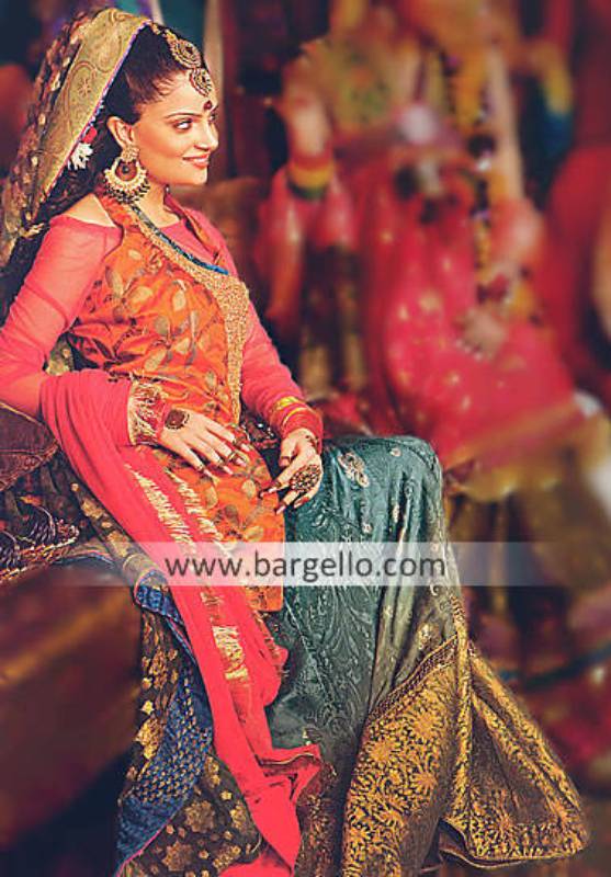 Designer Lehenga Choli, Sharara New Designs Collection, Beautiful Designer Sharara Lahore Karachi PK