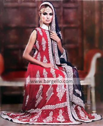 Pakistani Bridal Wear Red Purple Bridal Dress, South Asian Bride Magazine, Indian Bridal Offers