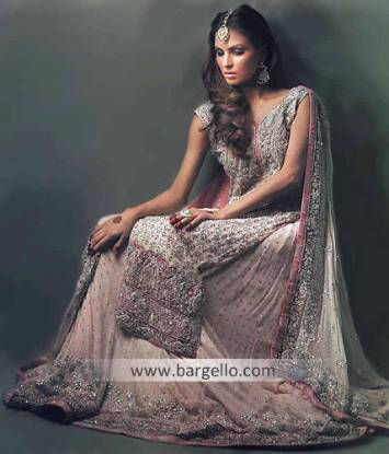 Chiffon Asian Bridal Wear, Chiffon Indian Bridals, South Asian Designer Chiffon Bridals