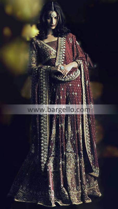Chiffon Lehenga Choli, Indian Bridal Wear, Chiffon Indian Pakistani Dress, Indian Fashion Blog