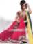 Red Pink Crinkle Chiffon Sharara, Red Pink Chiffon Bridal Outfit Dress, Red Pink Chiffon Bridals