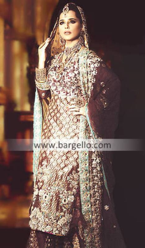Pakistani Wedding Bridal Gharara Designs, Gharara Designers Pakistan, Pakistani Gharara USA Canada