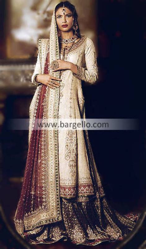 Off White Bridal Wedding Lehnga Lengha, Pakistani Lehnga Choli, Embroidered Lehnga Choli Pakistan