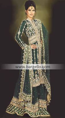 Bollywood Bridal Wear Movies, Green Bridals India Pakistan, Designer Bridals India Pakistan Green