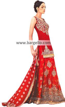 Red Wedding Lehenga Lehnga, Red Wedding Lenghas Pakistan India, Red Wedding Dresses Pakistan India