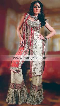 Designer Embroidered Gharara, Bridal Wear Indian Gharara, Indian Gharara Manufacturers and Wholesale