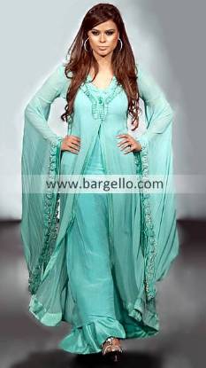 Anarkali Style Salwar Kameez Suit, Pakistani Dresses Butterfly Sleeves, Floor Length Dresses India