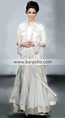 Anarkali Dresses UK, Designer Anarkali Suits, Off White Party Dress UK, Desi Dresses UK