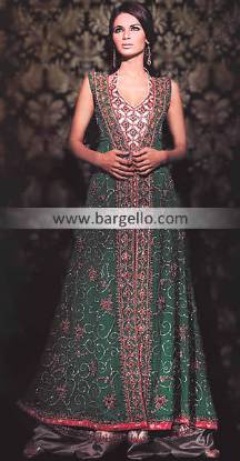 Green Anarkali Gown, Bridal Shalwar Kameez, Bridal Salwar Kameez, Fancy Salwar Shalwar Kameez