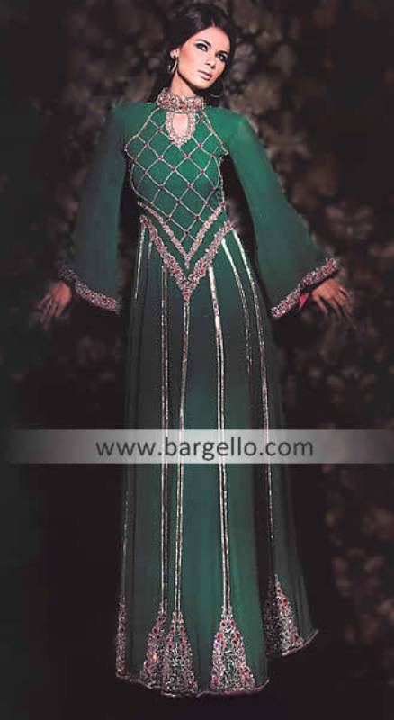 Floor Length Evening Dress Pakistan, Designer Floor Length Dress Pakistan India