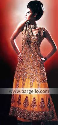 New Anarkali Dresses, Orange Anarkali Outfits, Anarkali Churidar Dress, Anarkali Trouser Suit