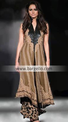 New Fashion Of Long Shirts, Embellished Clothing India Pakistan, HSY Collection, HSY Design 2010