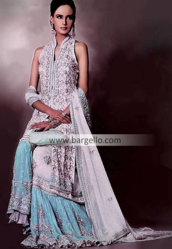 Bridal Gharara, Bollywood Designer Gharara, Pakistani Designer Boutique, Wedding Gharara India Pak