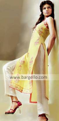 Latest Long Shirts With Trousers Designs, Long Kameez with Trouser, Long Shirt, straight pant