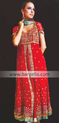 Pakistani Indian Anarkali Pishwas Dress Chiffon Anarkali Churidar Pajama Frock Style Pishwaz