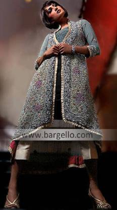 Unique Pakistani Embroidery Makers Bargello Pakistani Embroidery Designer Dresses