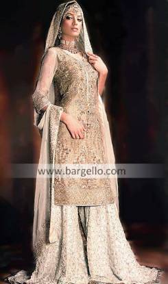 Indian Bridal Dresses Banarsi Jawamawar Sharara online uk usa canada