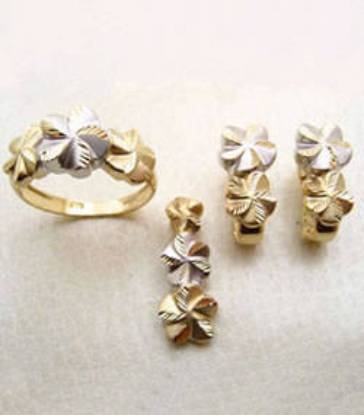 Rhodium and 24kt Gold Plated Gunga Jumna Jewelry