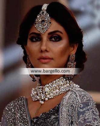 Bridal Party Jewellery Sets Surrey UK Pakistani Designer Zircon Pearls Sets