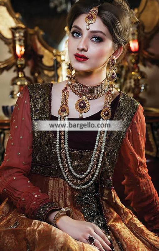 Gold Plated Bridal Choker Jewellery Set Stockholm Sweden Pakistani Imitation Bridal Set