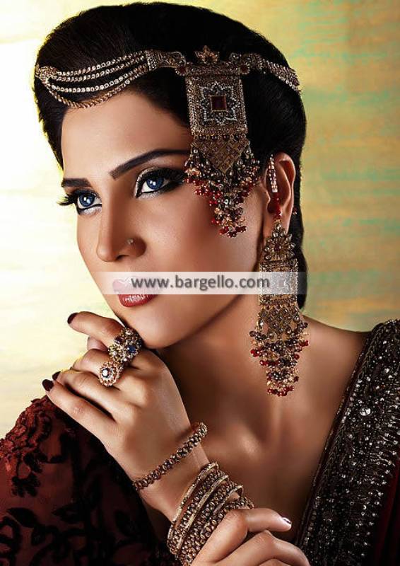Gold Plated Bridal Jewellery Set Riyadh Saudi Arabia Jewellery Artificial Jewellery Set Pakistan