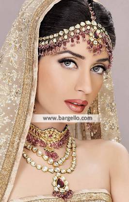 Alluring Pakistani Wedding Jewellery Sets Ann Arbor Michigan Kundan Gemstone Jewellery Sets