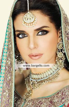 Gorgeous Pakistani Bridal Jewellery Sets Iowa US Gemstone and Zircon Jewellery Sets