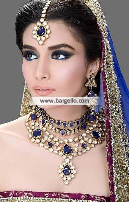 Purple Velvet Kundan Jewellery Set Necklace Sets Wichita Kansas US Wedding Jewellery Sets