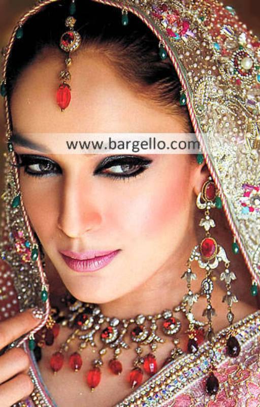 Pakistani Bridal Jewellery Sets Montgomery Village Maryland USA Artificial Ruby Stone Jewellery Sets