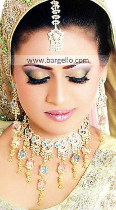 Appealing Indian Bridal Jewlry Sets Orlando Florida USA Zircon Gemstones Jewellery Sets