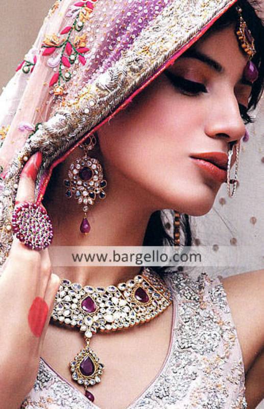 Pakistani Bridal Kundan Jewellery Sets Seattle Washington USA Kundan and Zircon Jewellery Sets