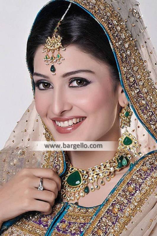 Astonishing Pakistani Bridal Jewellery Oslo Norway Kundan Gold Jewellery Sets