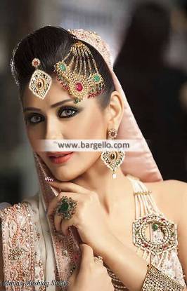 Alluring Asian Bridal Jewellery New Jersey USA Anum Yazdani Gold Plated Jewellery Sets