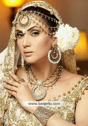 Beautiful Pakistani Bridal Jewellery Set San Francisco USA Anum Yazdani Silver Jewellery Sets