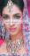Indian Pakistani Silver Gold Plated Jewelry with Emerald Fuchsia Ruby Garnet Amethyst Studding