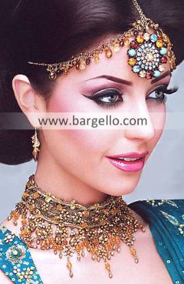 Pakistan Gold Plated Jewellery, Choose Quality Pakistan Gold Plated Jewelry with Fancy Stones