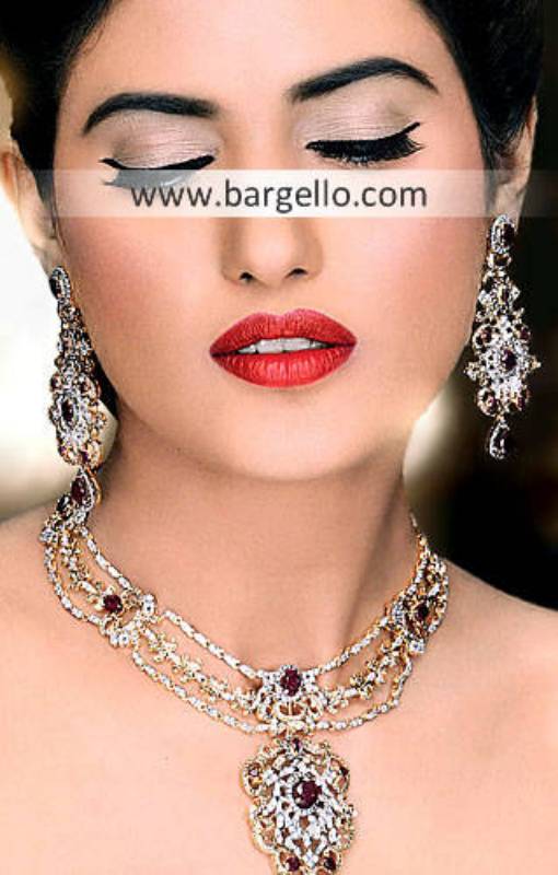 Pakistan Gold Plated Jewellery, Choose Quality Pakistan Gold Plated Jewelry with Fancy Stones