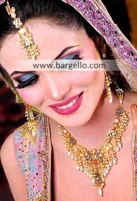 Pakistan Gold Plated Jewellery, Choose Quality Pakistan Gold Plated Jewelry with Fancy Stones