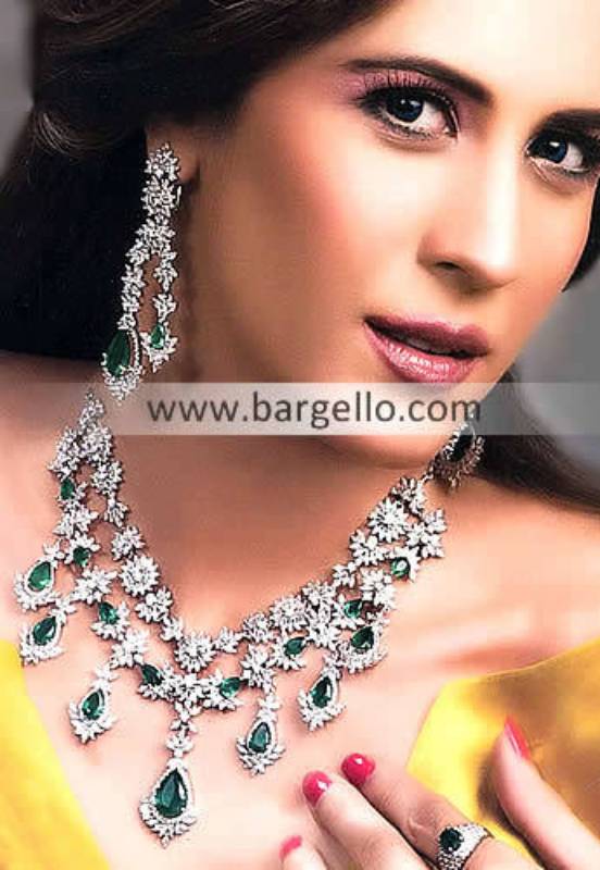 Pakistani Fashion Jewelry, Indian Pakistan Garnet Emerald Ruby Jewelry, Semi Precious Stone Jewelry
