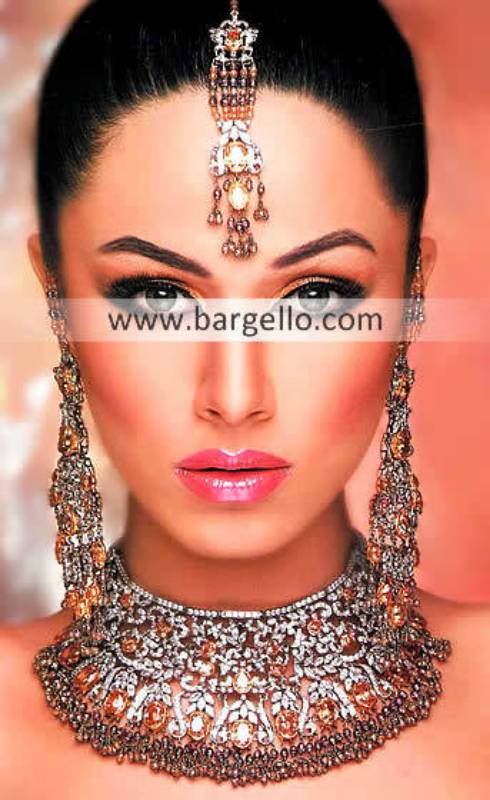 Pakistani Fashion Jewelry, Indian Pakistan Garnet Emerald Ruby Jewelry, Semi Precious Stone Jewelry