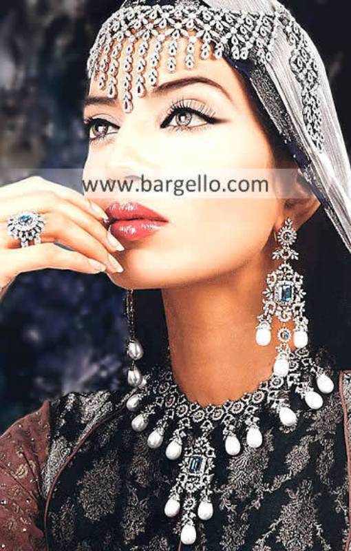 Pakistani Fashion Jewelry, Indian Pakistan Garnet Emerald Ruby Jewelry, Semi Precious Stone Jewelry