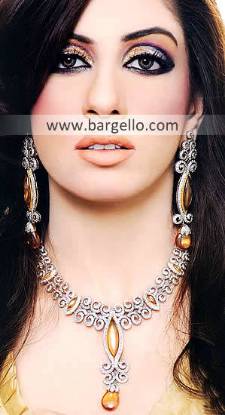 Pakistani Fashion Jewelry, Indian Pakistan Garnet Emerald Ruby Jewelry, Semi Precious Stone Jewelry