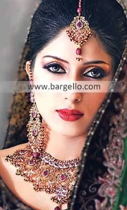 Pakistani Fashion Jewelry, Indian Pakistan Garnet Emerald Ruby Jewelry, Semi Precious Stone Jewelry