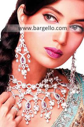 Pakistani Fashion Jewelry, Indian Pakistan Garnet Emerald Ruby Jewelry, Semi Precious Stone Jewelry