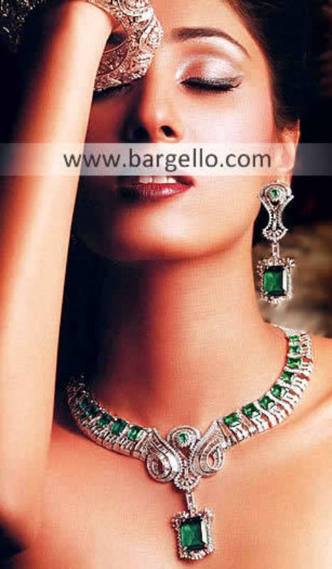 Pakistani Fashion Jewelry, Indian Pakistan Garnet Emerald Ruby Jewelry, Semi Precious Stone Jewelry