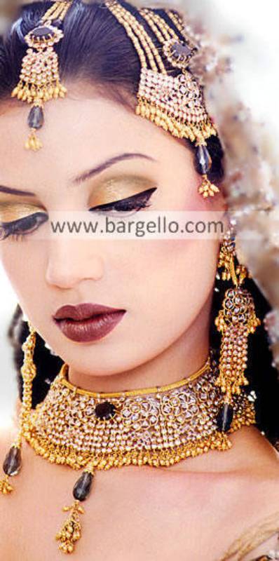 Jewellery Designs, Bridal Jewellery Designs, Pakistani & Indian Jewellery Gold Plated Diamond Like