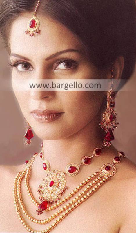 Jewellery Designs, Bridal Jewellery Designs, Pakistani & Indian Jewellery Gold Plated Diamond Like