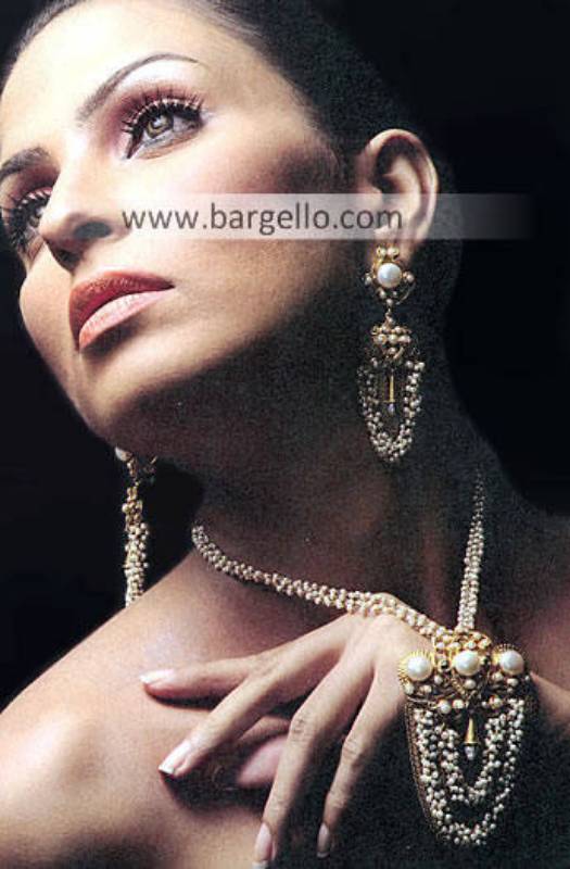 Jewellery Designs, Bridal Jewellery Designs, Pakistani & Indian Jewellery Gold Plated Diamond Like