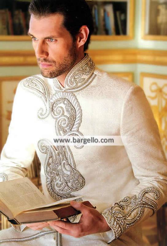 Bespoke Sherwani for Mens San Diego California Pakistan Mens Wedding Sherwani USA