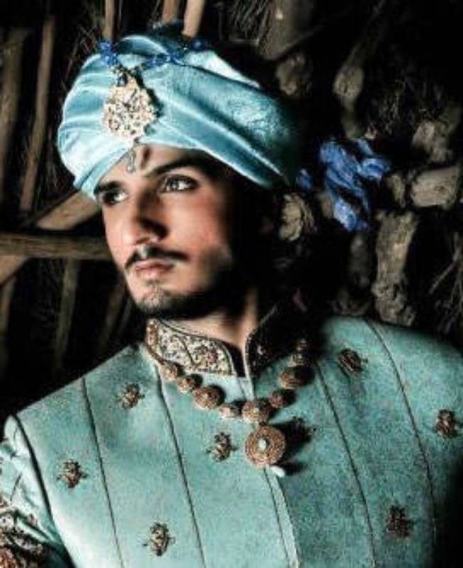 Turquoise Sherwani Turban For Men New York City, Turquoise Turban Sherwani For Groom Santa Clara CA